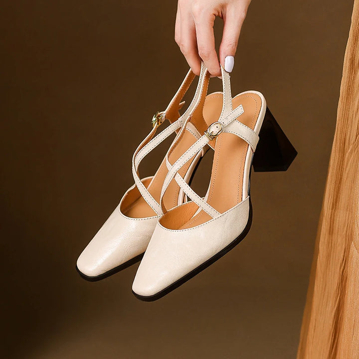 Sofia Genuine Leather Heels