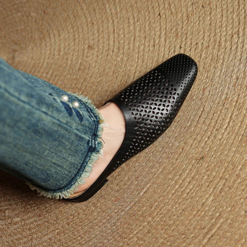 Maris Leather Mules