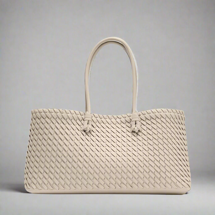 Daria Woven Leather Handbag