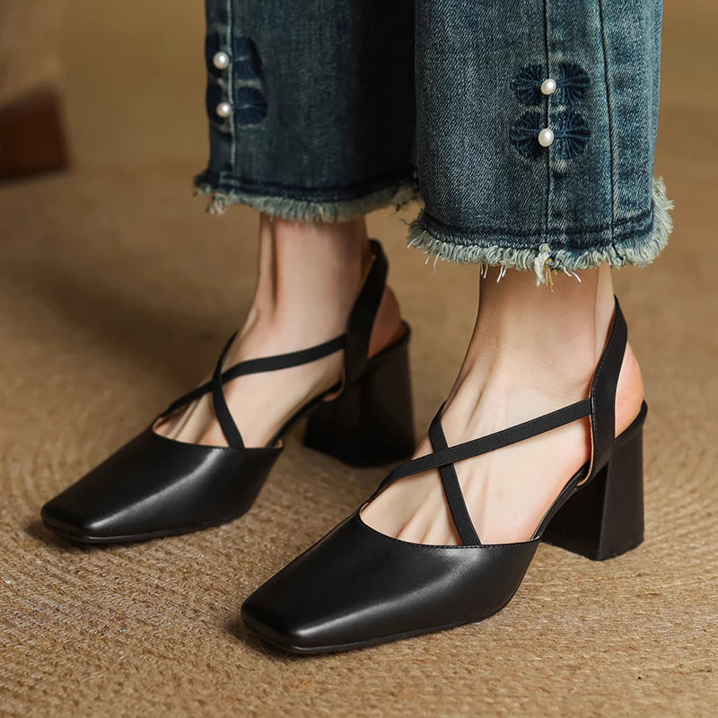 Blaire Leather Heels