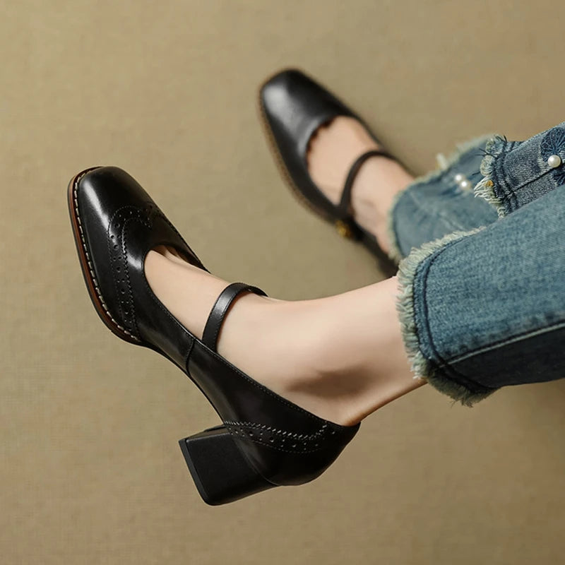 Messina Leather Heels