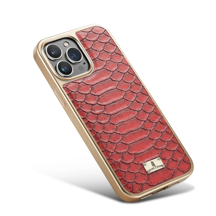 Snakeskin Leather iPhone Case