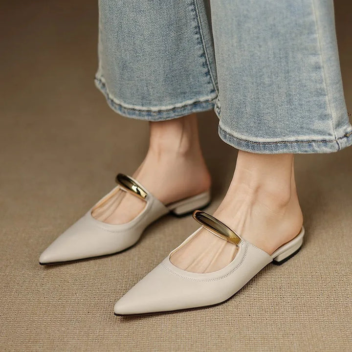 Vieste Genuine Leather Mules