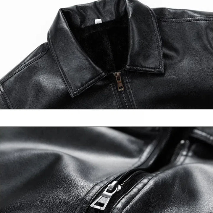 Bronco Leather Bomber Jacket