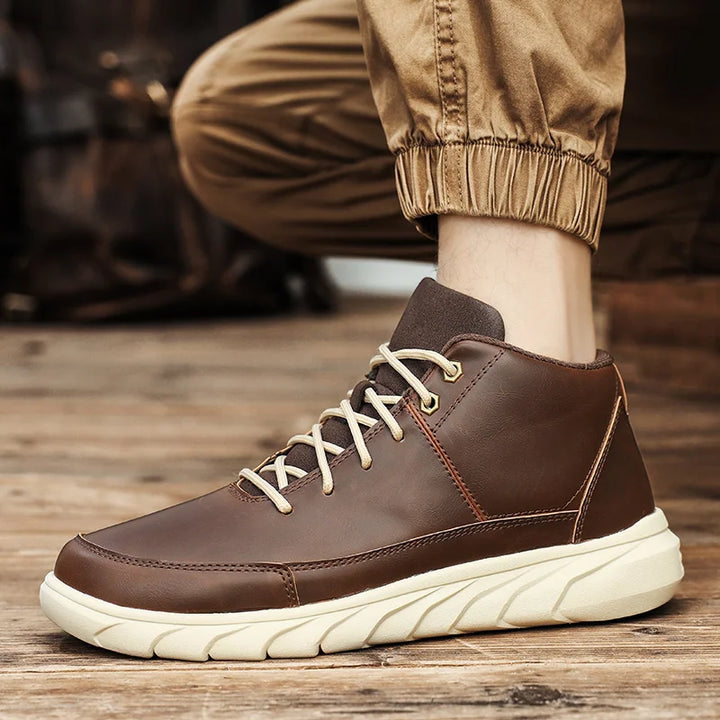 Expedition High-Top Leather Sneakers