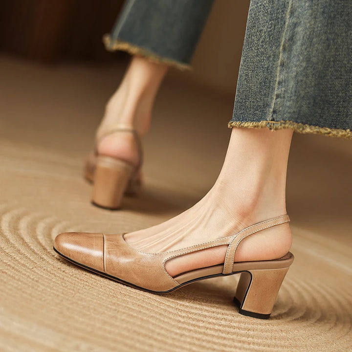 Viviana Leather Heels