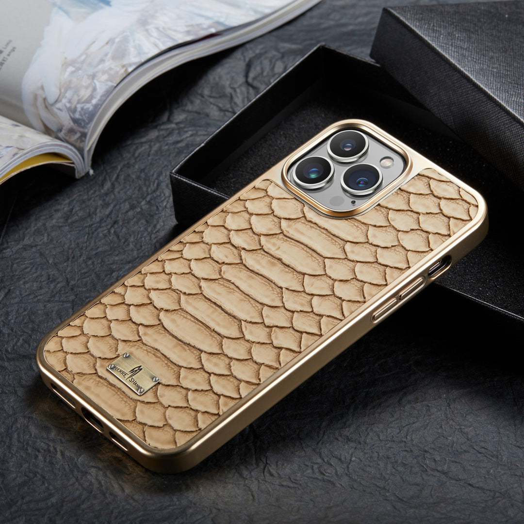 Snakeskin Leather iPhone Case