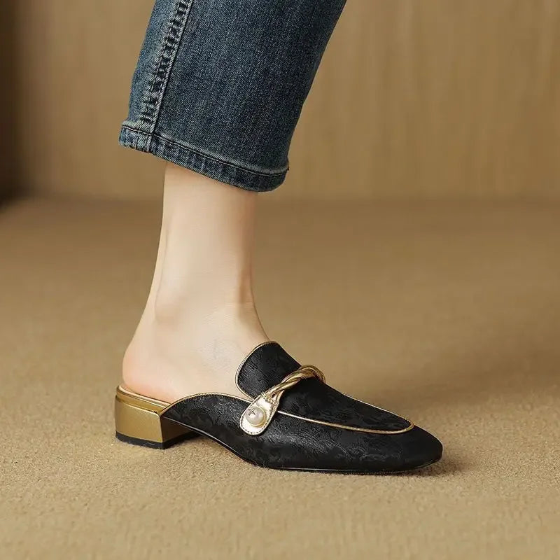 Florence Satin Mules