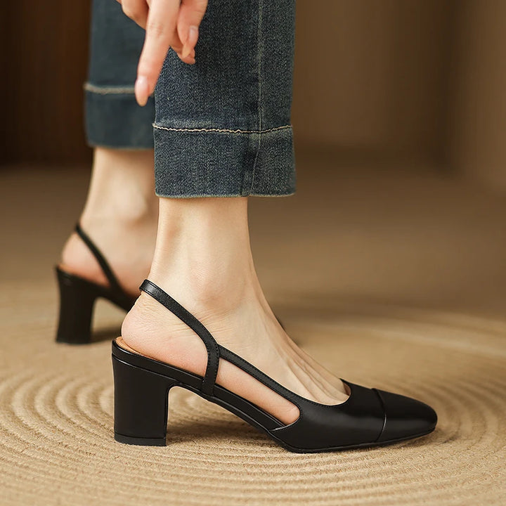 Viviana Leather Heels
