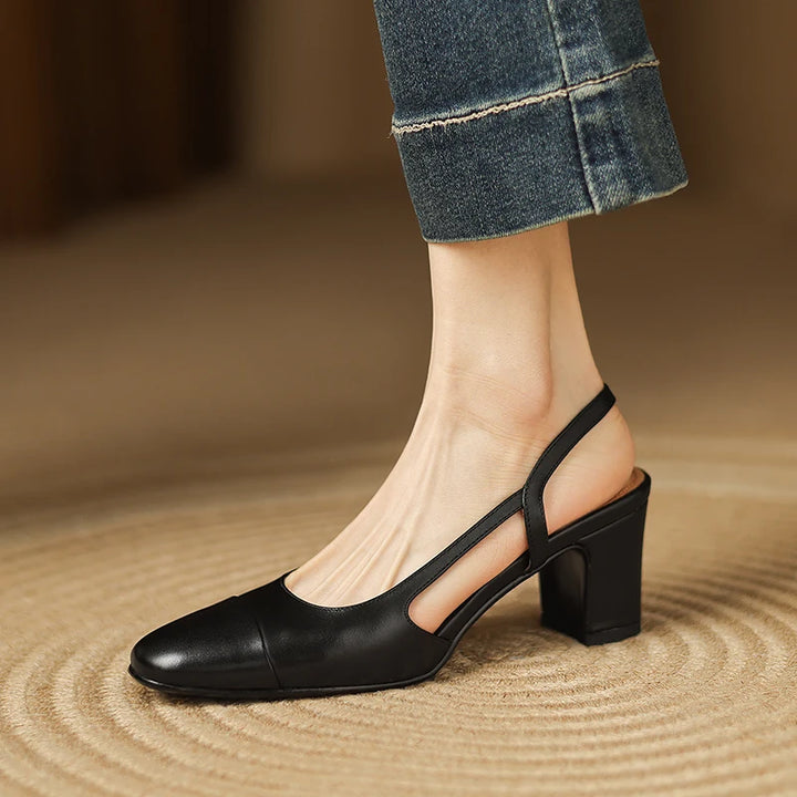 Viviana Leather Heels