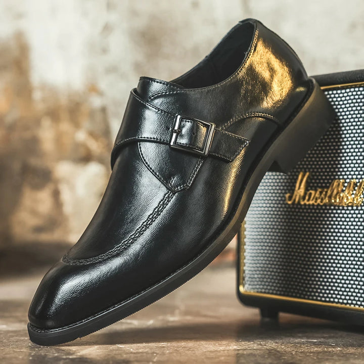 Pierson Leather Monk Strap Loafers
