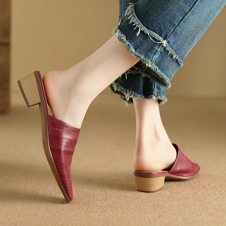 Sorrento Genuine Leather Mules