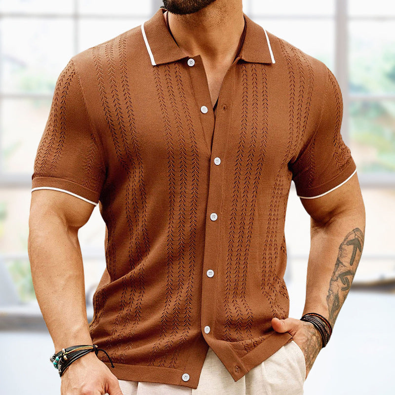 Jacquard Knit Shirt