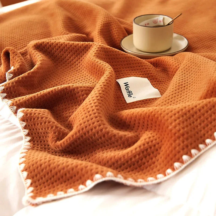 Arden Waffle Knit Blanket