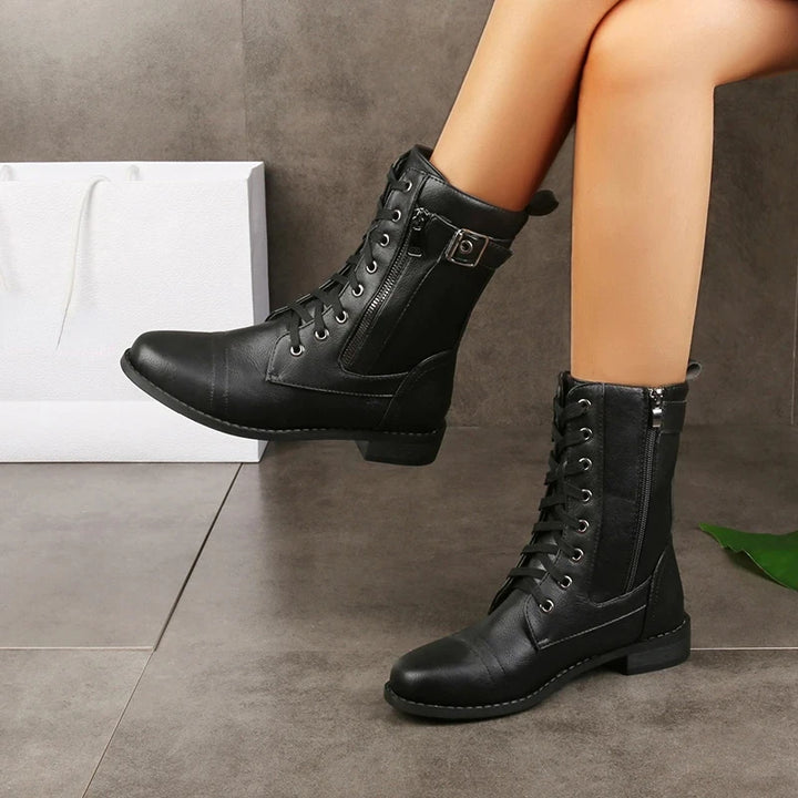 Brandy Leather Boots