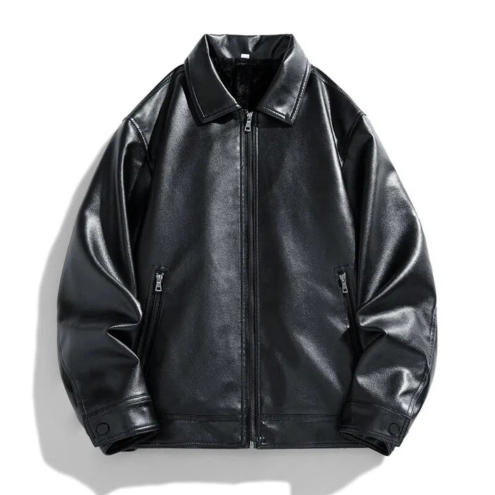 Bronco Leather Bomber Jacket