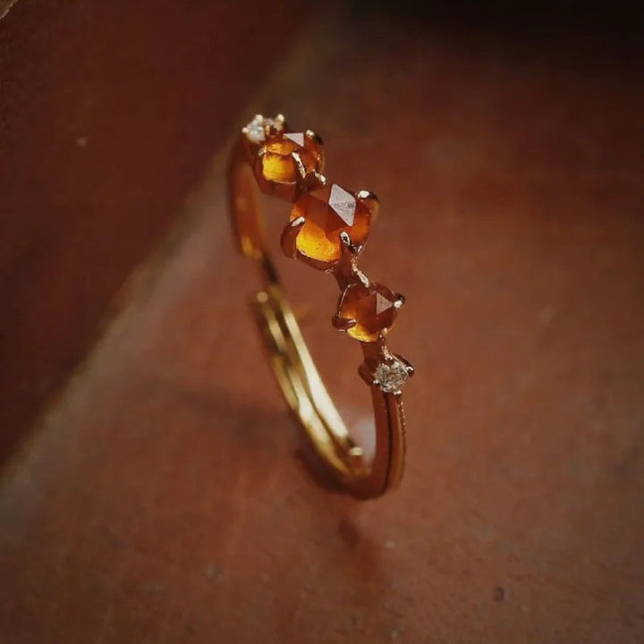 Solara Amber Ring