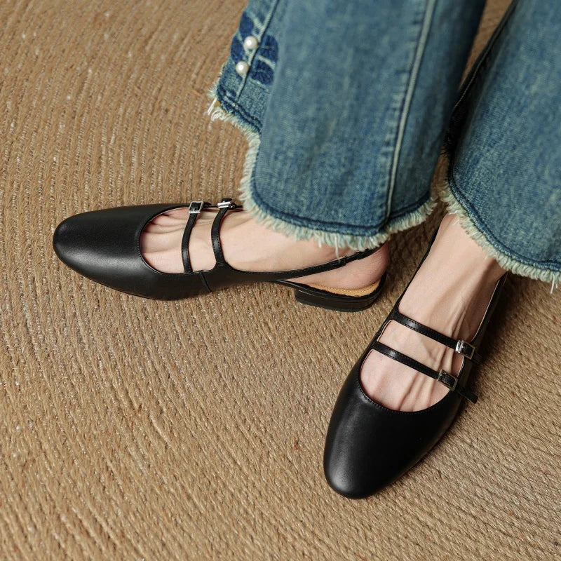 Hilton Leather Flats