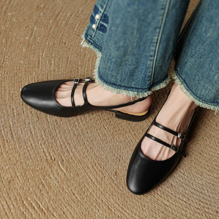 Hilton Leather Flats