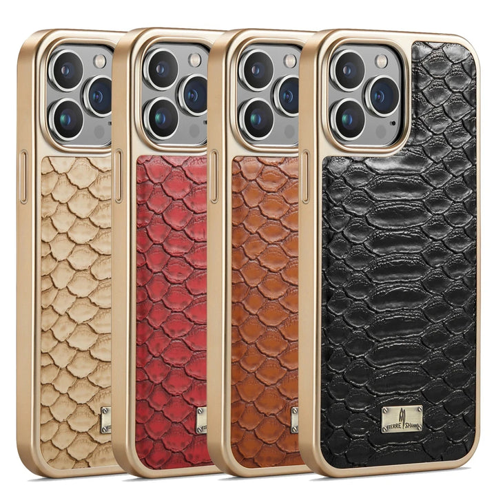 Snakeskin Leather iPhone Case