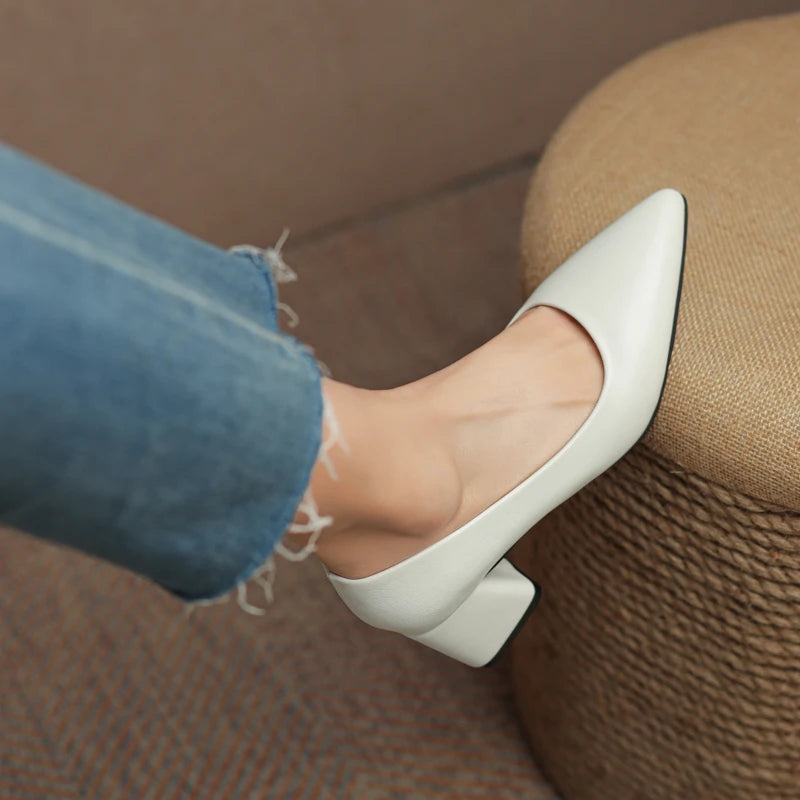 Orlena Leather Heels