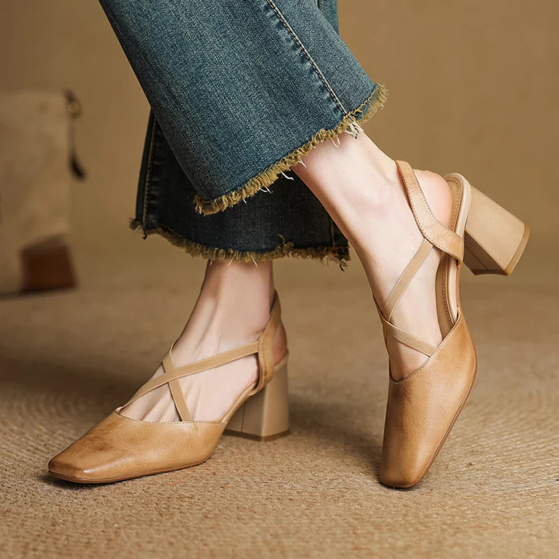 Blaire Leather Heels