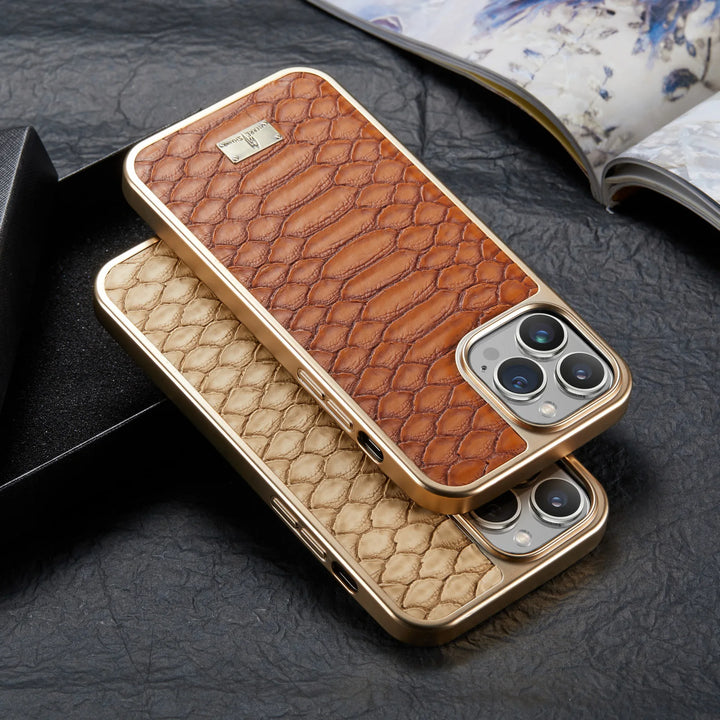 Snakeskin Leather iPhone Case