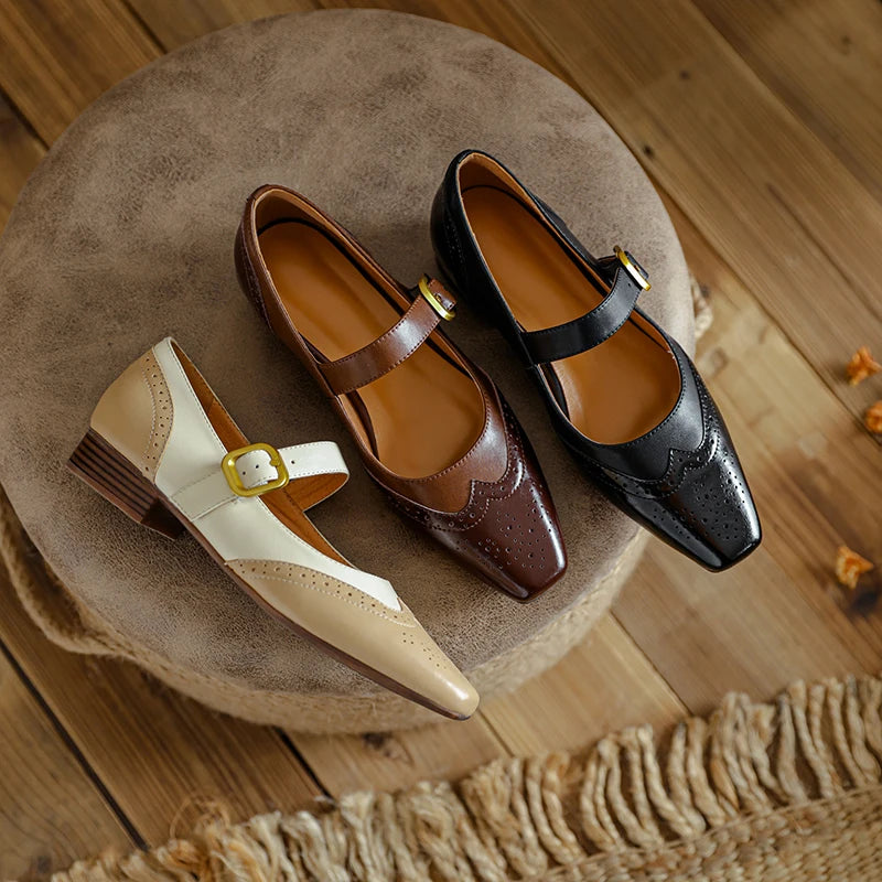 Emilia Leather Flats