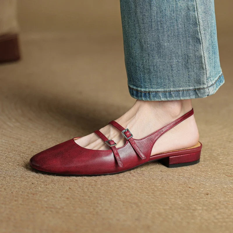 Hilton Leather Flats