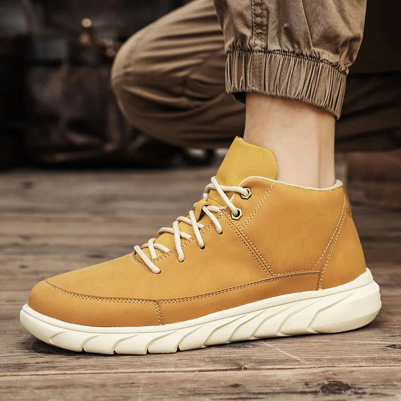 Expedition High-Top Leather Sneakers