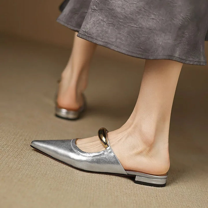 Vieste Genuine Leather Mules