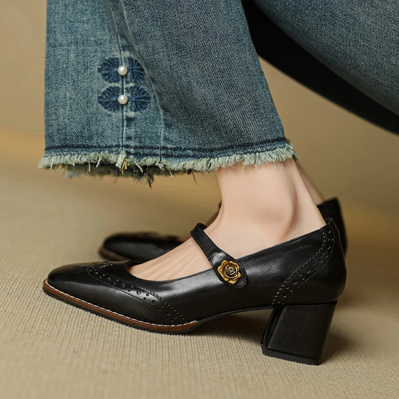 Messina Leather Heels