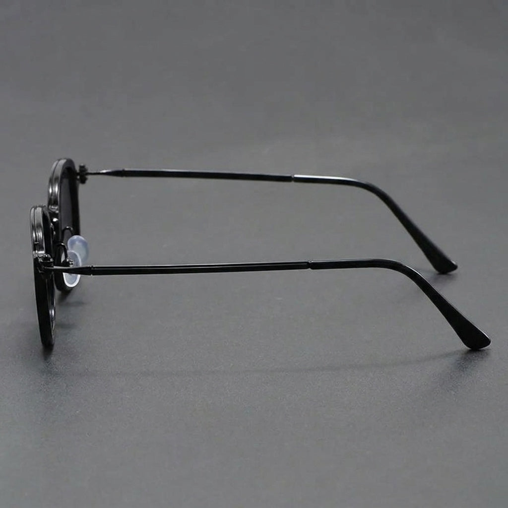 Taranto Metal Sunglasses — Black, side profile