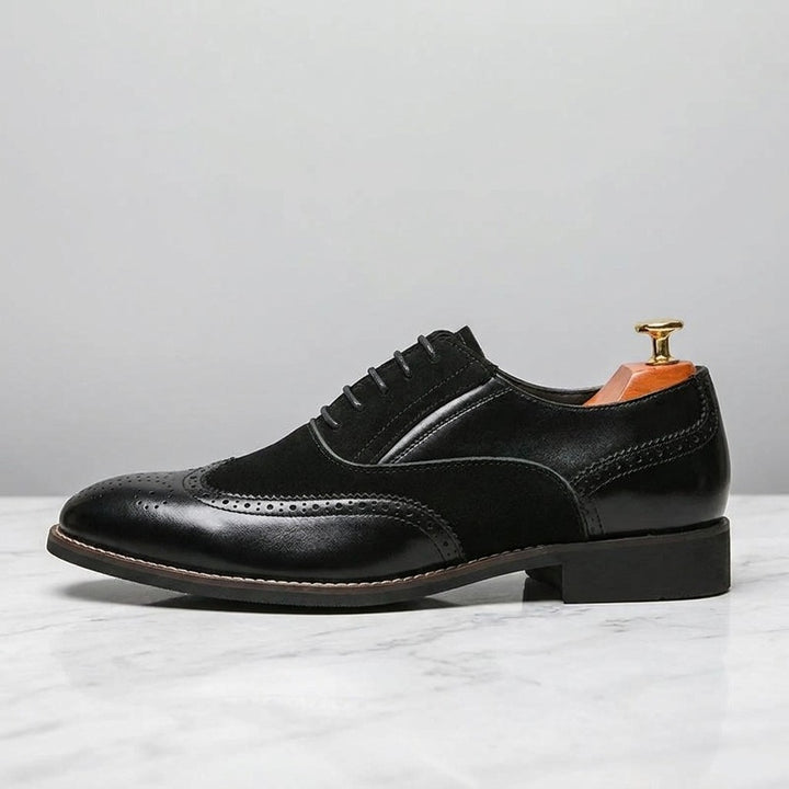 Novara Wingtip Oxfords — Black, alt studio