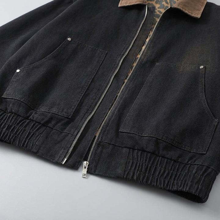 Foggia Cotton Jacket — Black, DETAIL