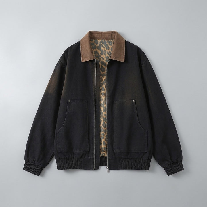 Foggia Cotton Jacket — Black, FLAT_LAY_FRONT