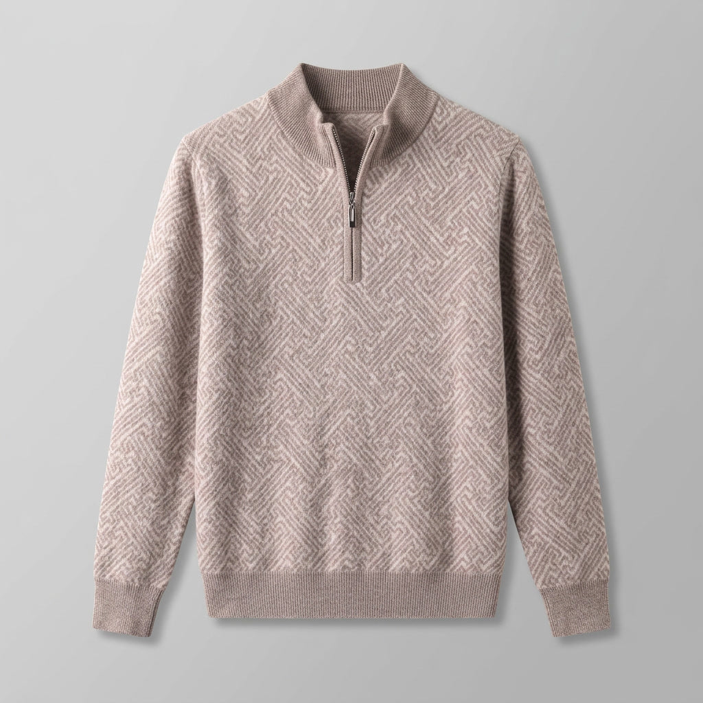 Lecco Merino Sweater — Camel, flat lay front