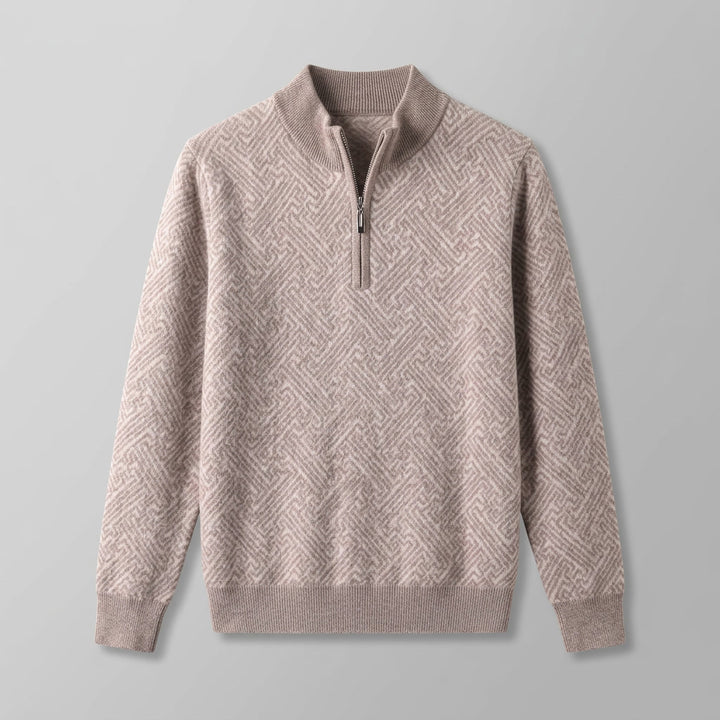 Lecco Merino Sweater — Camel, flat lay front