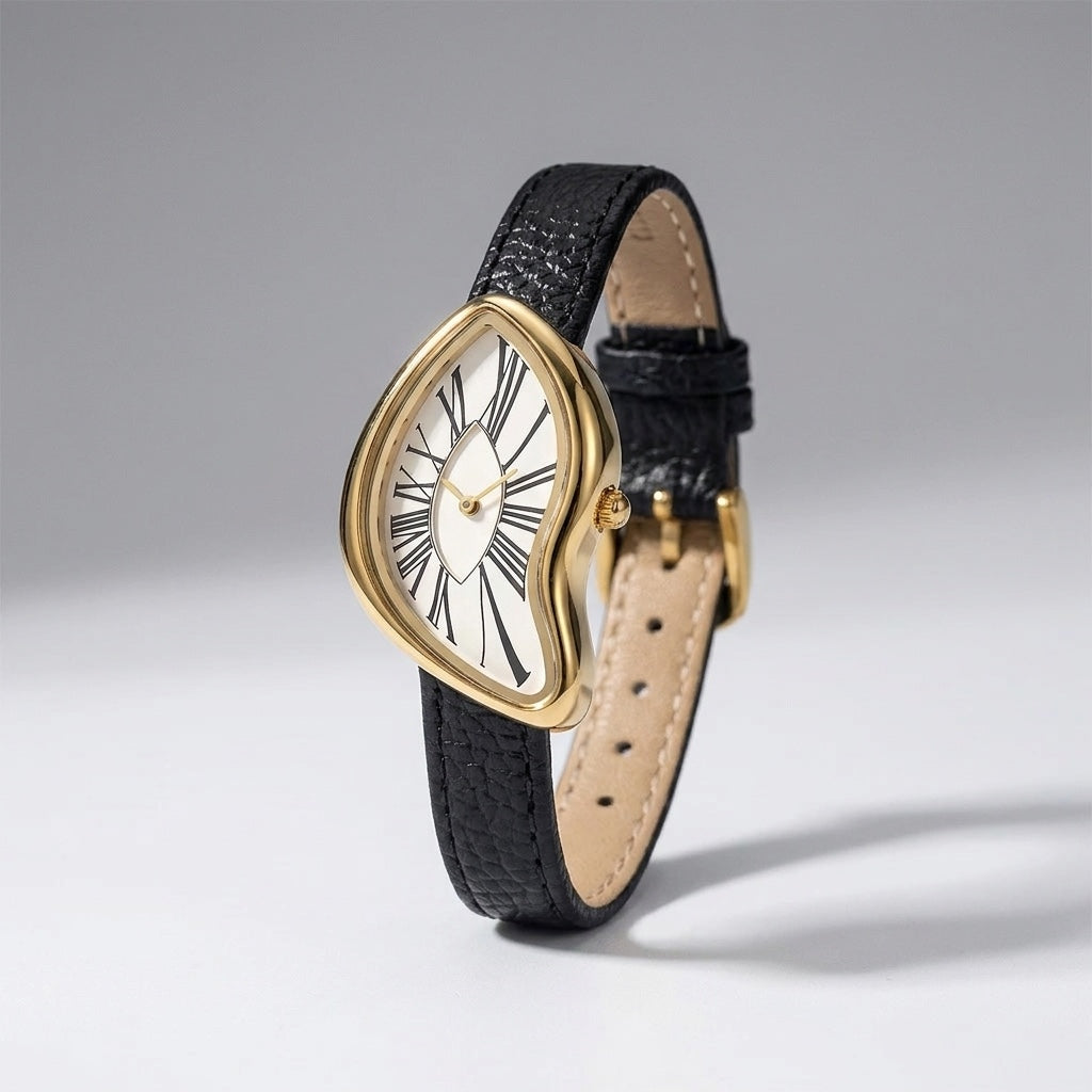 Navona Twisted Watch — Black Ivory, three-quarter studio view