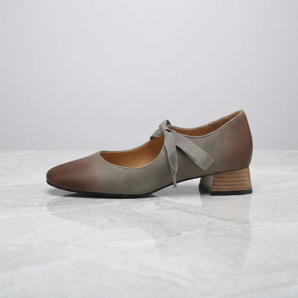 Civita Square Mary Janes — Gray, side profile