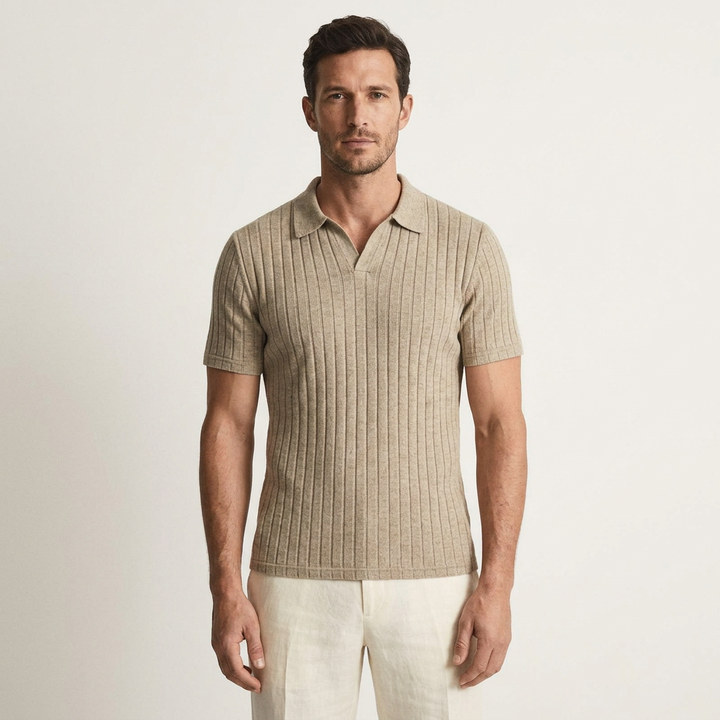 Taormina Ribbed Knit Polo
