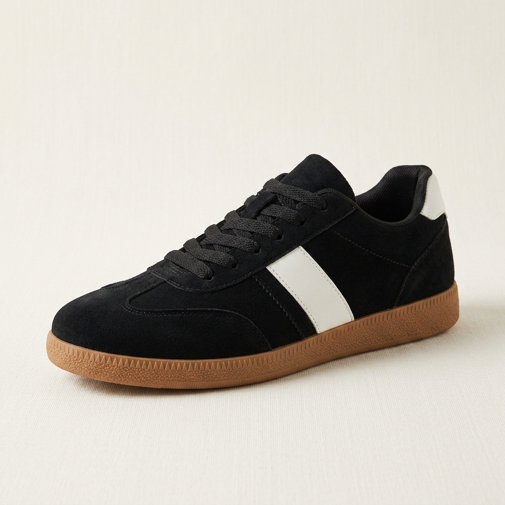 Sapri Suede Sneakers — Black