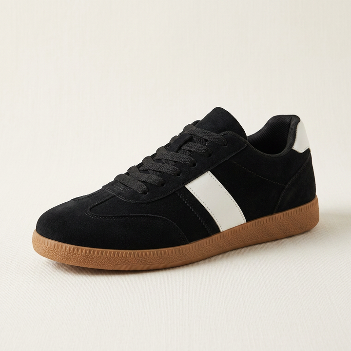 Sapri Suede Sneakers — Black