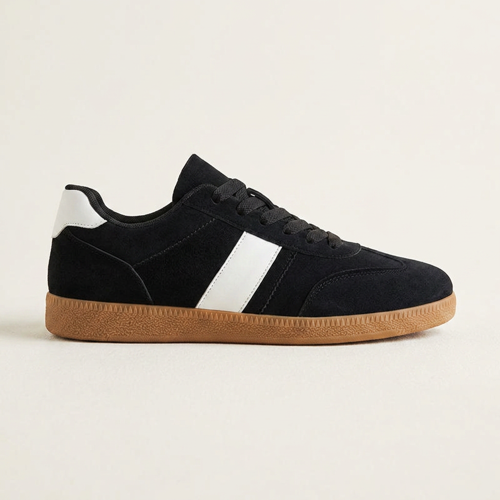 Sapri Suede Sneakers — Black