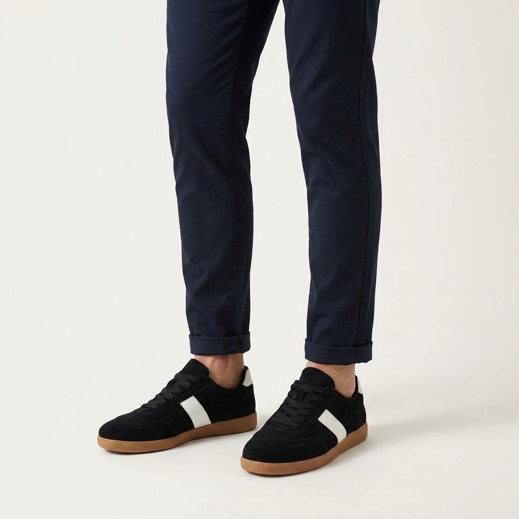 Sapri Suede Sneakers — Black