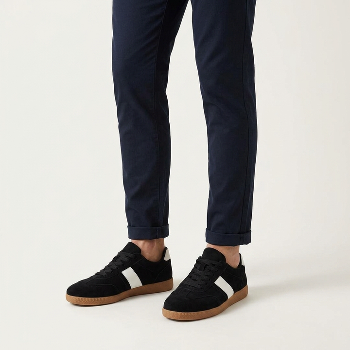 Sapri Suede Sneakers — Black
