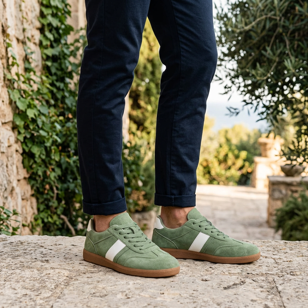Sapri Suede Sneakers — Sage