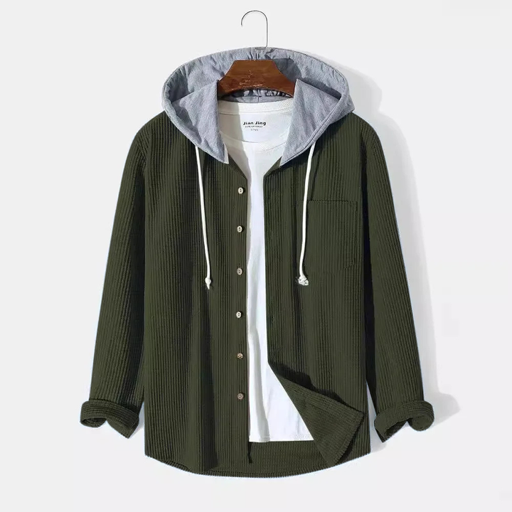 Mason Corduroy Hooded Shirt
