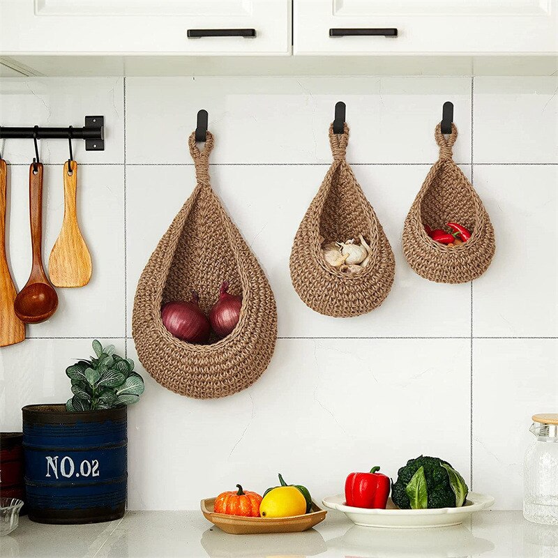 wooden teardrop hanging planter Teardrop Baskets – Terra House