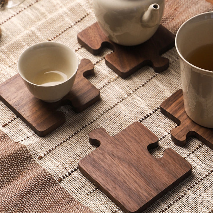 Puzzle Piece Coaster Set